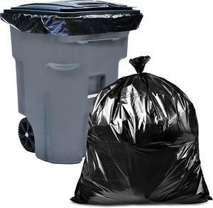 Bolsas de basura de Material reciclado de gran oferta, bolsas de embalaje de plástico con fuelle de tamaño personalizable para almacenamiento de paquetes de alimentos y basura - Product Image 5