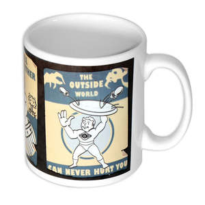 For Fallout ODM Stoneware Mug with Vault Poster 600ml Capacity <b>Microwave</b> Safe Classic Design Style Eco-Friendly Feature for - Product Image 2