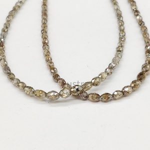 Perles de diamant Champagne en gros en vrac perles à facettes pour la fabrication de bijoux fabricant indien naturel en vrac en gros - Product Image 1