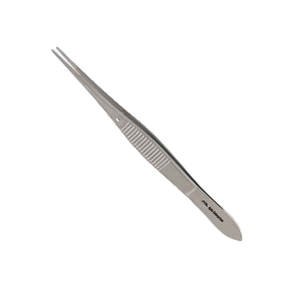 Pinzas Iris de Acero Inoxidable para Cirugía, Rectas, Puntas Serradas de 1 mm, Longitud Total de 10.5 cm, Manuales, Certificación CE, Uso Médico - Product Image 2