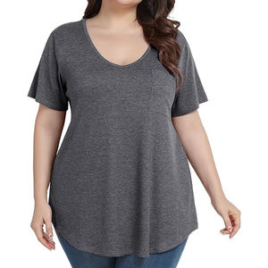 2024 T-shirts grande taille pour femmes à la mode pour adultes Fournisseur de t-shirts de marque de bonne qualité de l'usine du Bangladesh - Product Image 6