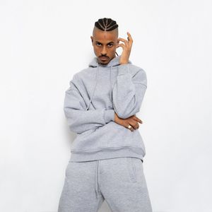2025 vente en gros OEM personnalisé % 100 coton coupe régulière jogging à capuche pour hommes ensemble de haute qualité Streetwear urbain - Product Image 1