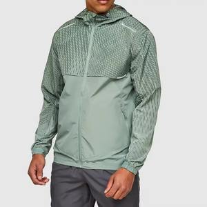 Custom DTG Printing Polyester Outdoor Waterproof Sublimation Windbreaker <b>Jacket</b> <b>Track</b> <b>Jacket</b> for <b>Men</b> - Product Image 1