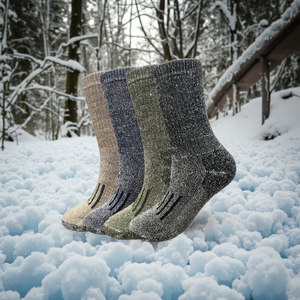 <b>Brown</b> Winter Cotton Breathable Crew <b>Socks</b> Knitted Casual Women Solid Color Daily Wear - Product Image 6