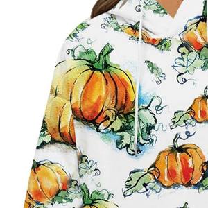 Sudadera con capucha de lana con estampado de sublimación hecha a medida de alta calidad para mujer estilo informal para invierno - Product Image 5