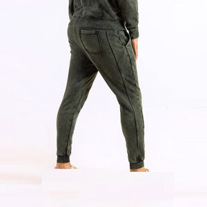 Pantalons pour hommes avec logo personnalisé 2026, broderie personnalisée pour hommes, pantalon en molleton à jambe droite, pantalon de survêtement vintage délavé à l'acide pour hommes - Product Image 4