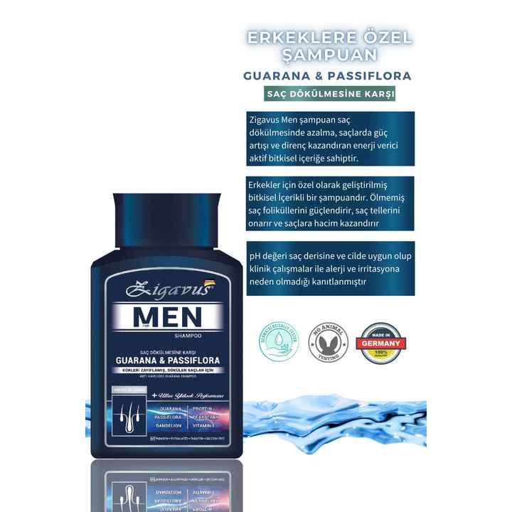 Men Anti Hair Loss Shampoo 300 ml 8699349130664