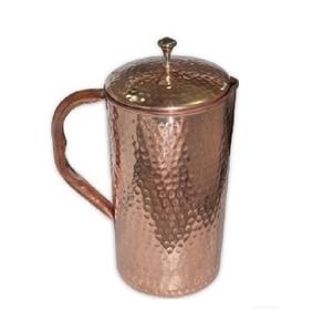 Stylish Home Kitchen Copper Water Jug with Hammered Handle Handcrafted Wedding Gift for Parties for Tea Pots & <b>Kettles</b> - Product Image 6