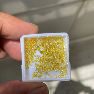 Diamantes Sueltos Melee de 2mm, Color Amarillo Fantasía, Forma Redonda, Cultivados en Laboratorio, Certificados por IGI, Claridad VS, para la Fabricación de Joyas, Venta al Por Mayor - Product Image 1
