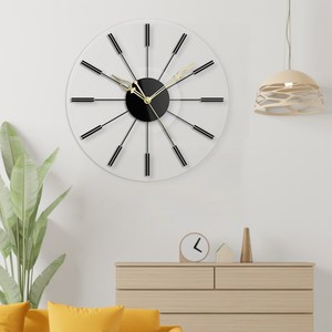 Simple Sun Light Luxury Modern <b>Marble</b> Panel Wall <b>Clock</b> Home Decor <b>Clock</b> Gothic Metal Modern Fancy and Decorative Gear Watch - Product Image 2