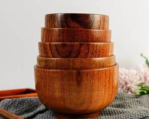 A Hot Selling Wholesale Eco Friendly Custom Logo Cooking <b>Bowl</b> Dough <b>Bowl</b> Kitchen Acacia <b>Wooden</b> <b>Salad</b> <b>Bowl</b> - Product Image 5
