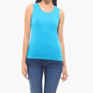 Lightweight <b>High</b> Quality Women's Tank <b>Top</b> New Arrival Knitted Fabric Front Logo Customizable Colors & Sizes - Product Image 2