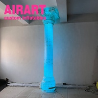 Pilier de rêve gonflable de fête de scène de porte de Hall avec la lumière menée, ballon gonflable de colonne d'activité de magasin de mariage