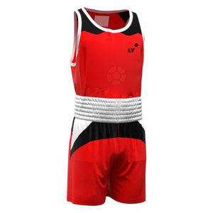 Conjunto de chaleco y pantalones cortos de boxeo de poliéster 100% unisex, uniforme deportivo para artes marciales, servicio OEM disponible - Product Image 3