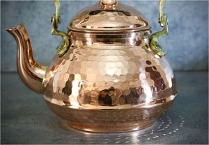 High Quality Copper Dining Tea <b>Kettle</b> with Wooden Handle for Home <b>Camp</b> & Table Quality Export Craft Product - Product Image 2