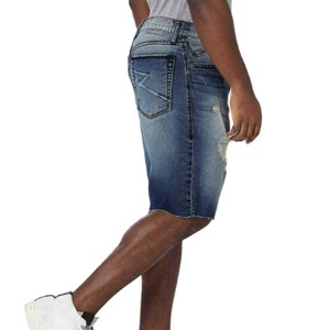 Pantalones Cortos Vaqueros Vintage de Algodón 100% para Hombre, Estilo Casual de Verano, Lavado Ácido, Desgastado, Roto, Impermeable - Product Image 4