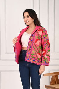 Ropa de invierno Chaqueta bordada Suzani de estilo bohemio para damas Venta caliente TNT Suzani Jacket - Product Image 5