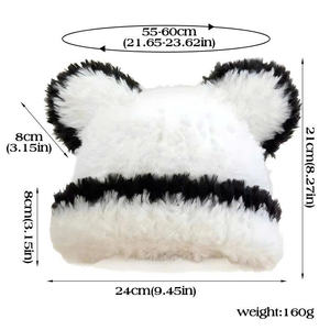 Sombreros de lana para mujer, estilo ulzzang, hermosos, coloridos, para la moda de invierno - Product Image 2