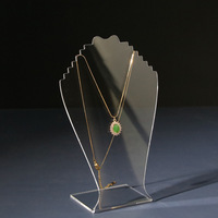 Présentoir à bijoux en acrylique présentoir à bijoux présentoir en plexiglas transparent pour collier présentoir à pendentif