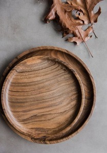 Meilleure salade incroyable et collation servant plaque de bois sûr le plus exigeant look créatif fabriqué en Inde plaque polie à la main - Product Image 4