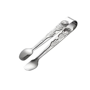 Handmade <b>Ice</b> <b>Cube</b> Serving Tongs with Gold Color for Home at Low Price Metal Fruit Serving Tongs with Modern Design for Hotel - Product Image 2