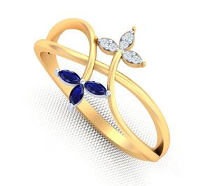 แหวนหมั้นเพชรชุบทอง18K คุณภาพสูงได้รับการรับรองจากการออกแบบที่หรูหราสำหรับวันครบรอบแต่งงาน - Product Image 1