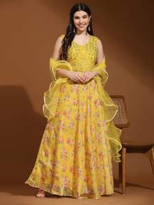 El último diseñador Pure Organza Silk Sequence Hand Work Lahenga Choli de Fab Zone - Product Image 3