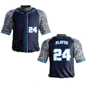 Custom Logo Printed Unisex <b>Baseball</b> Uniform <b>Set</b> High Quality Breathable Polyester Sports Wear for Training Match Unisex - Product Image 5