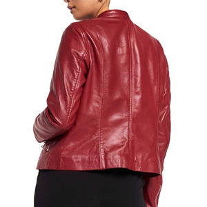 Chaquetas de cuero para mujer de servicio OEM de alta calidad Nuevo último diseño 2025 Chaquetas para mujer con chaqueta de cuero personalizada en Nurak - Product Image 3
