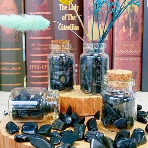 Puces d'obsidienne noire naturelle en vrac cristaux bruts polis en gros pour la fabrication d'autres produits en cristal - Product Image 4