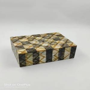 Boîte pliable de haute qualité en os de corne incrusté, qualité standard, approvisionnement en vrac pour le rangement de bijoux, plusieurs couleurs, prix de gros, exportateur - Product Image 5