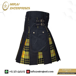 Kilts utilitaires écossais de qualité supérieure en viscose pour hommes, kilt utilitaire plissé, tartan traditionnel, kilt pour hommes - Product Image 6
