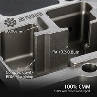 Outil de précision CNC 5 axes sur mesure OEM/ODM en acier, pour cavité complexe, usinage par électroérosion à fil, précision 0,005 mm, vérifié CMM, certifié ISO 9001