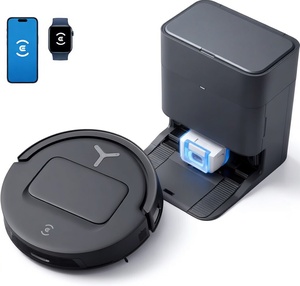 Aspiradora robótica profesional todo en uno y fregona giratoria – Serie Elite con estación de autovaciado y lavado de fregonas - Product Image 1
