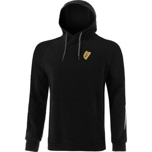 Sudadera con capucha de invierno de algodón 100% Patrón sólido Impresión digital Logotipo frontal con capucha para hombre Servicio OEM disponible-Negro - Product Image 1