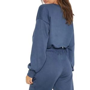 Conjunto de Sudadera con capucha de algodón suave para mujer, sudadera lavable con hombros caídos y ropa de calle cómoda para uso diario para invierno - Product Image 6