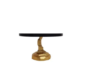 Support de gâteau en bois et marbre, assiette de service de gâteau avec support de gâteau de cuisine de mariage à domicile, prix bon marché - Product Image 3