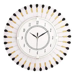 Vintage Selling Iron <b>Clock</b> <b>Wall</b> Art Hotel Home Office Bedroom Handmade <b>Decorative</b> Geometric Floral Design Luxury Metal <b>Wall</b> - Product Image 4