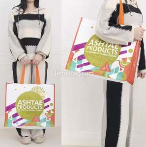 Bolsas de compras personalizadas de fábrica, bolsas de mano no tejidas reutilizables, venta al por mayor, bolsas personalizadas ecológicas a granel - Product Image 4