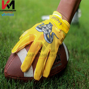 Gants de réception de football américain Extra Sticky tissu léger grande adhérence respirant sur mesure en vrac quantité sublimation - Product Image 5