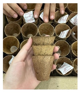 Macetas de inicio de semillas de coco Macetas de vivero biodegradables Macetas de plántulas Germinación de proveedor Vietnam - Product Image 2