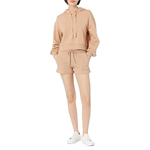 Nouvelle mode fabriqué en usine sweat à capuche pour femme et ensemble court 2 pièces meilleur prix Style Unique sweat à capuche pour femme 2026 - Product Image 1