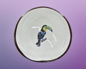 Bol en noix de coco laqué en plastique de qualité supérieure, personnalisé, écologique, certifié CE, de la marque artisanale vietnamienne, style moderne et antique - Product Image 2