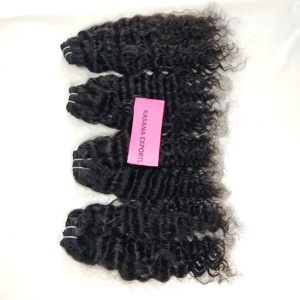 Vente en gros de cheveux vierges indiens bruts non traités à double trame à ondulations profondes Styles ondulés bon marché Aucun traitement disponible - Product Image 4