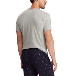 Coupe moderne T-shirt élégant en coton uni grande taille décontracté manches courtes léger respirant tricoté pour porter seul - Product Image 4