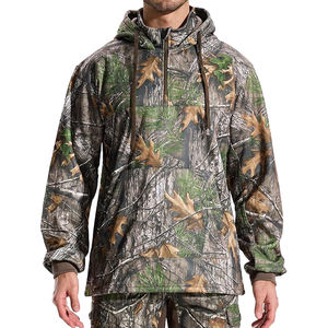 Sweat-shirts camouflage en polaire, pull d'hiver, vêtements tactiques streetwear unisexe, tissu épais, coupe décontractée - Product Image 1