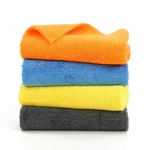 Fabriek Custom Microfiber Edgeless Lange Korte Stapel 300 Gsm Dikke Handdoek Reinigingsdoek Huishoudelijke Auto Drogen Detaillering Handdoek