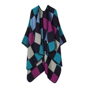 Chal Largo y Cálido para Mujer, Diseño a Cuadros Jacquard, Grueso, Ecológico y Moderno para Invierno - Product Image 3