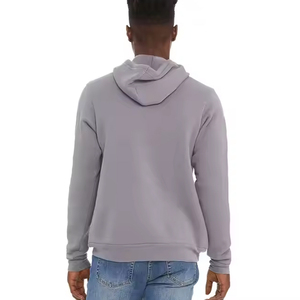 เสื้อฮู้ดดี้ผู้ชายผ้าฝ้ายเฟรนช์เทอร์รี่ 100% หนานุ่ม ทรงโอเวอร์ไซส์ ไหล่ตก สไตล์สตรีทแวร์ แบบเรียบไม่มีลาย สำหรับผู้ชาย - Product Image 6