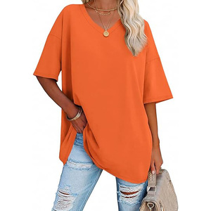 Camiseta de Manga Larga Lisa con Estampado Digital Personalizado, Informal, de Lujo, Talla Grande para Mujer - Product Image 1